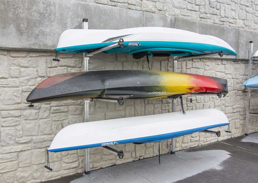 wall mounted kayaks with the help og mount wall racks