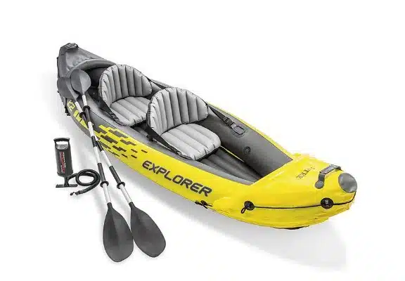 Intex Explorer K kayak in yellow color