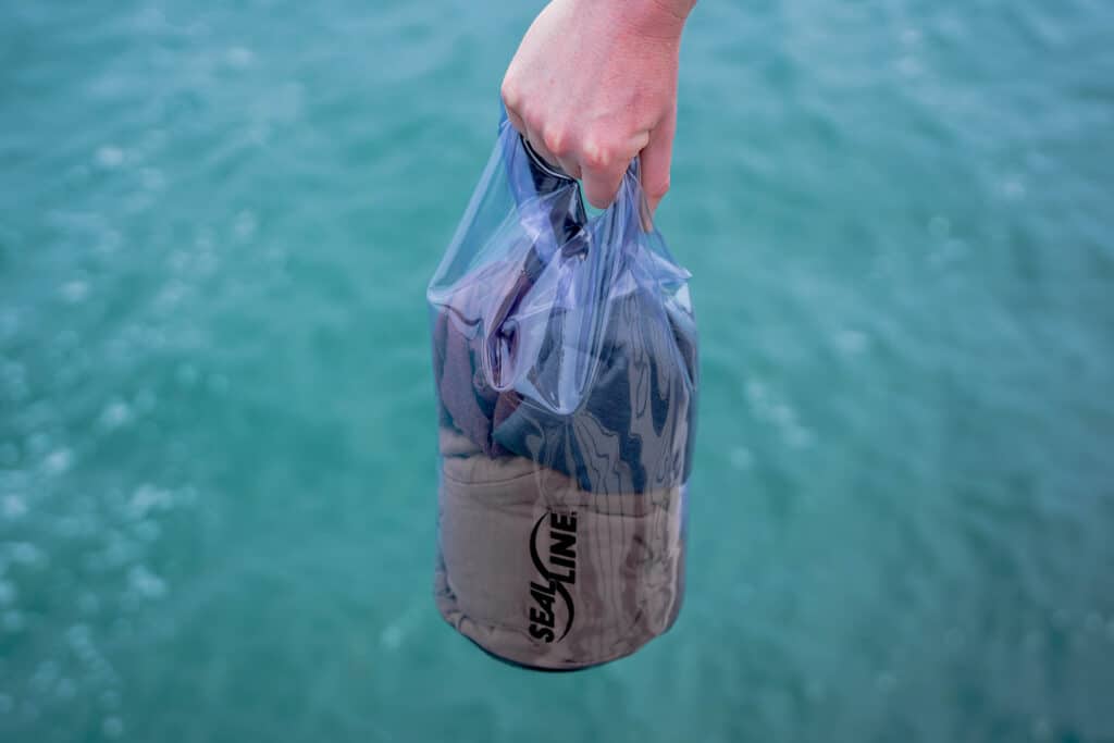 SealLine Baja Dry Bag immersed in water