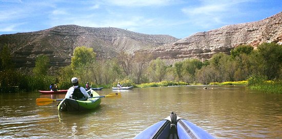 kayaking down the verde