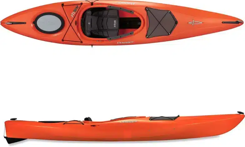 top and side view of dagger axis kayak